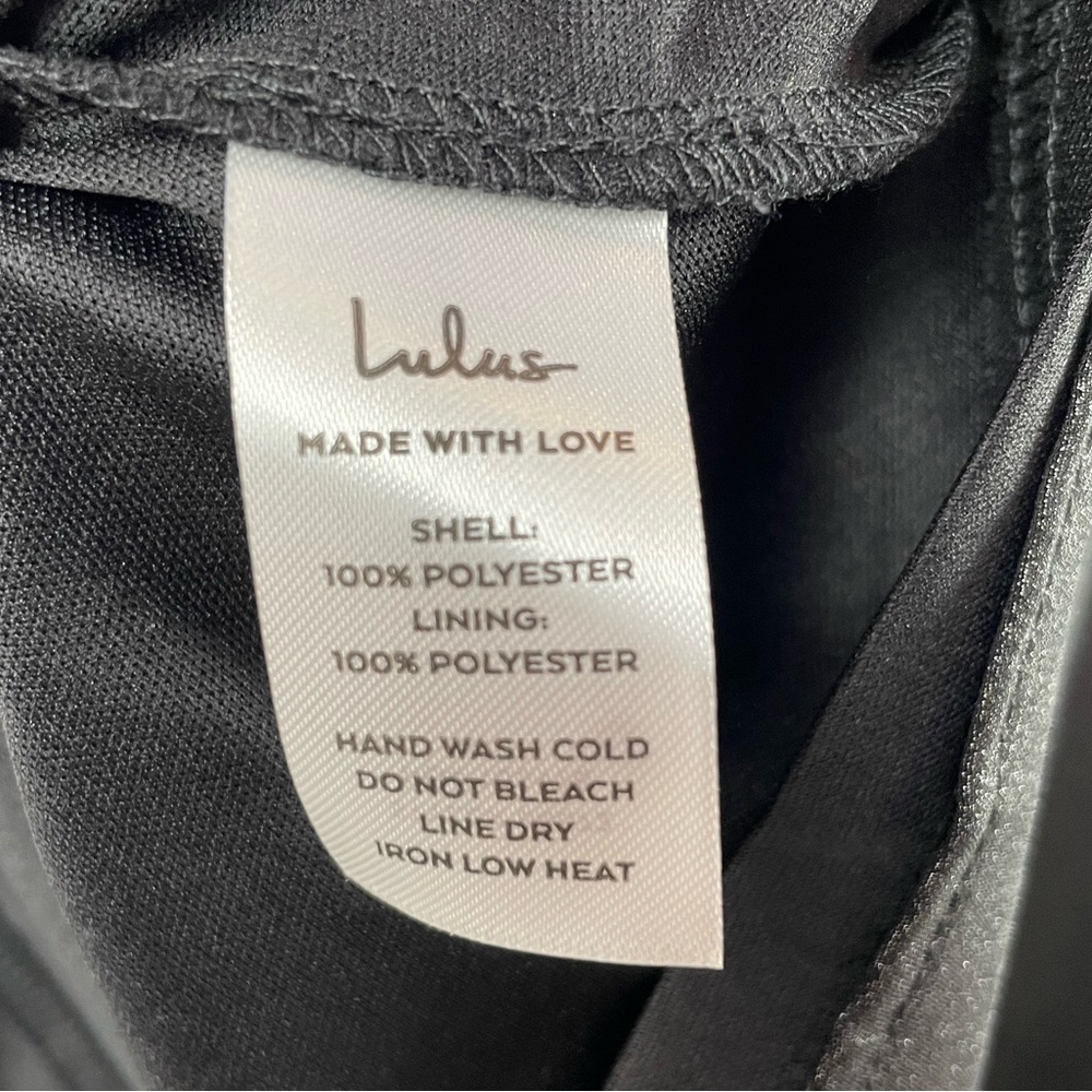 NWT Lulus Catch a Glint Metallic Bustier Mini Skater Dress in Black Size Medium - Picture 6 of 8